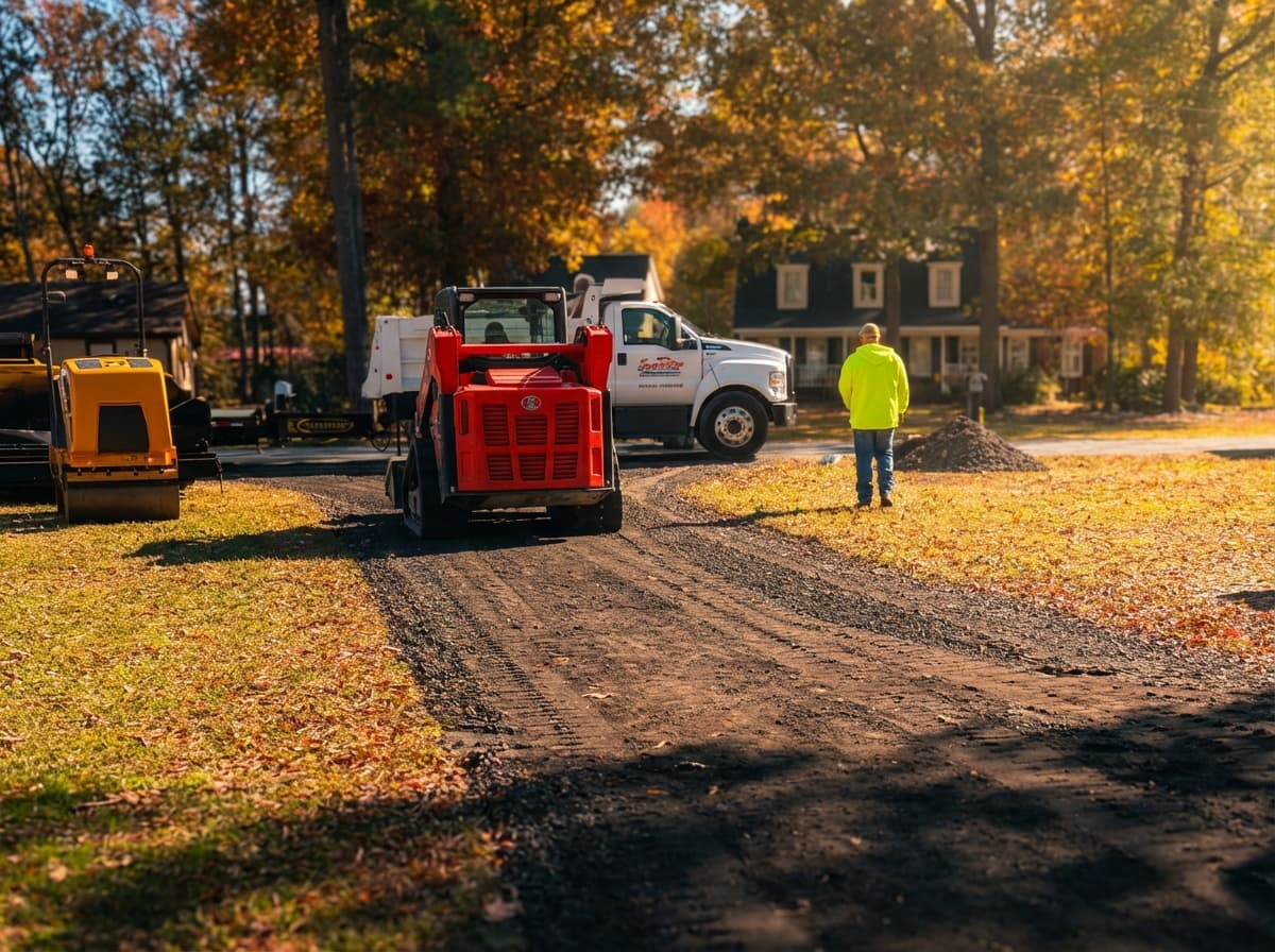 Site excavation and grading work
